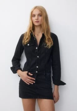 PULL & BEAR Short Button-UpVestito Di JeansBlack Donna Vestiti PUC21C16H-Q11