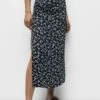 PULL & BEAR FloralGonna A TubinoBlack Donna Gonne PUC21B0JX-Q11 -Pull & Bear 013e18bb46f74c61894285e2be3eaf67
