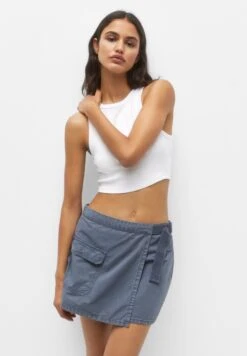 PULL & BEAR Crossover With Pockets- Gonna A Portafoglio - Blue/Grey