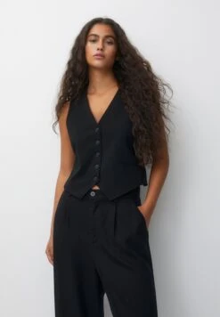 PULL & BEAR Buttoned SmanicatoBlack Donna Giacche E Blazer PUC23L001-Q11