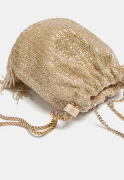 PULL & BEAR With Beading And FringingBorsa A TracollaGold Coloured Donna Borse PUC51H0GW-F11 -Pull & Bear 022107fb26aa41ae856cf9dc7951897d