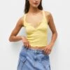 PULL & BEAR With Chest Opening - Strappy - Top - Yellow 2 PULL & BEAR With Chest Opening - Strappy - Top - Yellow -Pull & Bear 02a181725caa4619b7d30b53fb047267