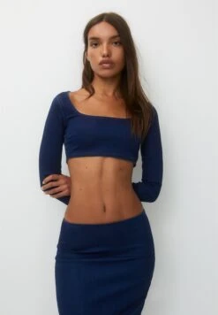 PULL & BEAR Seamless With VentCamicettaDark Blue Donna Camicie E Bluse PUC21E126-K11