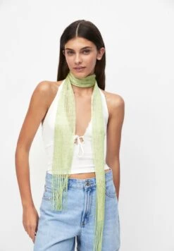 PULL & BEAR Sparkly ThinSciarpaGreen Donna Sciarpe PUC51G04U-M11