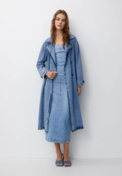 PULL & BEAR TrenchBlue Denim Donna Cappotti PUC21U0G9-K11