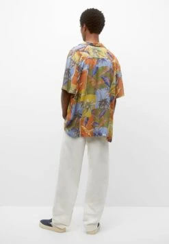 PULL & BEAR Short Sleeve Palm Tree CamiciaMulti Coloured Donna Camicie E Bluse PUC210097-T11 -Pull & Bear 040e0e3430ad4c7394181344b46d91ca