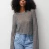 PULL & BEAR Openwork With Flared SleevesMaglioneLight Grey Donna Maglieria PUC21I0OP-C11 -Pull & Bear 04988b94157b492fb36643e3c2a8ffa7