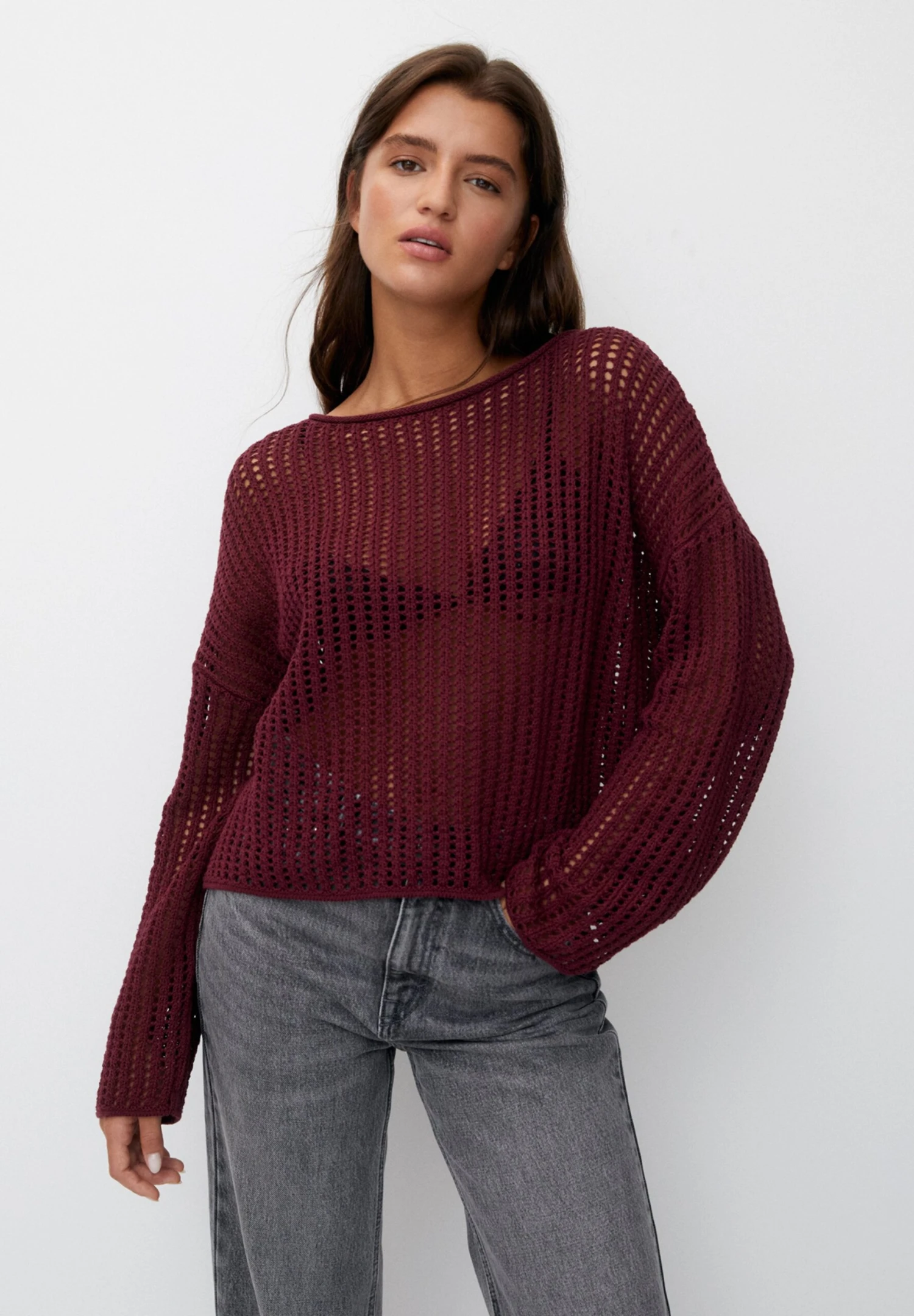 PULL & BEAR OpenMaglioneRed Donna Maglieria PUC21I0OB-G11 3 PULL & BEAR OpenMaglioneRed Donna Maglieria PUC21I0OB-G11