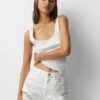 PULL & BEAR RippedShortsSilver Coloured Donna Shorts PUC21S0EE-D11