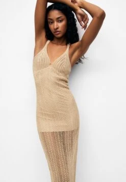 PULL & BEAR Crochet Vestito LungoCamel Donna Vestiti PUC21C129-B11 -Pull & Bear 0912f85ee3594cc6892a850ae8444c1f