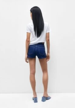 PULL & BEAR High-Waist Shorts Di JeansDark Blue Denim Donna Jeans PUC21S0DW-K11 -Pull & Bear 095985ed922f47fd85c2e94740ce7c8a