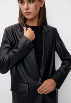 PULL & BEAR BasicGiacca In SimilpelleMottled Black Donna Giacche E Blazer PUC21G0EQ-Q11 -Pull & Bear 098f9dbdb8174232b86fceb3a36e059a