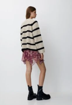 PULL & BEAR Striped Long SleeveMaglioneBeige Donna Maglieria PUC21I0P9-B11 -Pull & Bear 09966201ebaf49cf96e362828583f8fe
