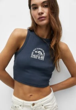 PULL & BEAR TopDark Grey Donna T-shirt E Top PUC21D2G4-C11 -Pull & Bear 0a6a743667084940b10e50d3e702b84c