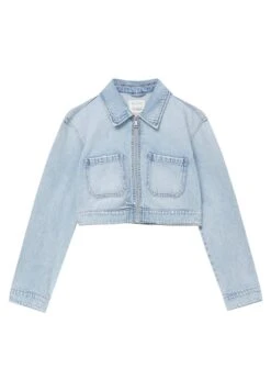 PULL & BEAR Cropped- Giacca Di Jeans - Blue Denim -Pull & Bear 0a7079057ece48c184c72948ae4ea5ae