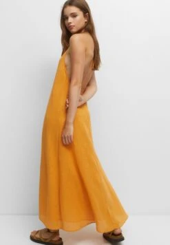 PULL & BEAR Long- Vestito Lungo - Orange -Pull & Bear 0bd6a7ee53214c929631df81ef97ed80