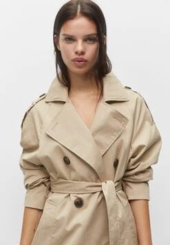 PULL & BEAR Basic- Trench - Beige -Pull & Bear 0c9e89e947b2479895e9b18b62e14eff