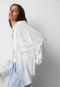 PULL & BEAR Langen ÄrmelnCamiciaWhite Donna Camicie E Bluse PUC21E0RV-A11 -Pull & Bear 0d3bfd6bb60e4d0a9a9b0c05fa541cd6
