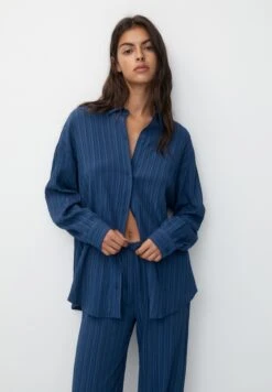 PULL & BEAR Rustic Long Sleeve CamiciaBlue Donna Camicie E Bluse PUC21E12S-K11