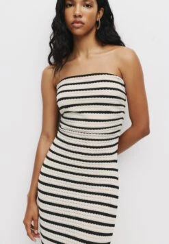 PULL & BEAR STRIPED - MIDI - Tubino - Beige -Pull & Bear 0f902db6daab4d71b29ac77b9f918e98