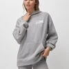 PULL & BEAR Slogan Print - Felpa Con Cappuccio - Grey -Pull & Bear 10cac00dec5245938d7a14b3597b0437