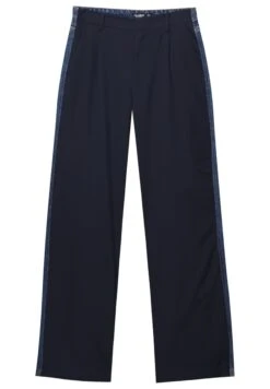 PULL & BEAR Contrast Mid-Rise Wide-LegJeans A SigarettaDark Blue Donna Jeans PUC21A0VJ-K11 -Pull & Bear 116ec995319049499cb6a8bfd7433601