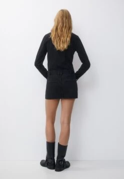 PULL & BEAR Short Button-UpVestito Di JeansBlack Donna Vestiti PUC21C16H-Q11 -Pull & Bear 1251257d5df54adc8cca12a693b0f189
