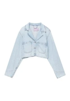 PULL & BEAR Cropped Giacca Di JeansLight-Blue Donna Giacche E Blazer PUC21G0ID-K11 -Pull & Bear 12dd08f845ac454aa8441c9c264f065c