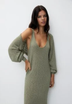 PULL & BEAR Arm WarmersCardiganKhaki Donna Maglieria PUC21I0OI-N11