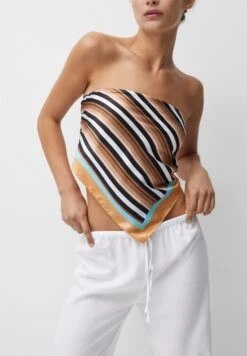 PULL & BEAR Striped FoulardLight Brown Donna Sciarpe PUC51G059-O11