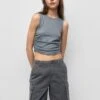 PULL & BEAR Bermuda- Shorts - Dark Grey -Pull & Bear 15271ce26aba4eea870ed805d271f68e