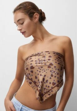 PULL & BEAR With HeartsFoulardCamel Donna Sciarpe PUC51G05A-B11