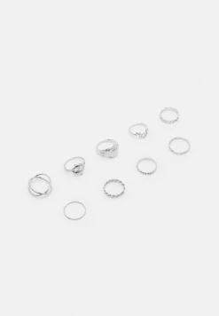 PULL & BEAR 9 PackAnelloSilver Coloured Donna Gioielli PUC51L0FW-D11 -Pull & Bear 178b673d7886433ba28e1f944286db5c