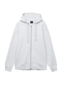 PULL & BEAR Basic Hoodie - Felpa Con Zip - Grey -Pull & Bear 179a35fccfc2435cb30a1ceb5cce5320