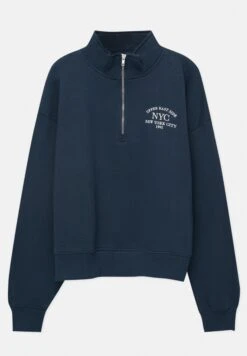 PULL & BEAR Basic - Felpa - Dark Blue -Pull & Bear 19bc7f2bd5314e3f93ca77989648f95a