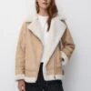 PULL & BEAR Double-Faced LongGiacca Da Mezza StagioneBeige Donna Giacche E Blazer PUC21U0GG-B11