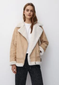 PULL & BEAR Double-Faced LongGiacca Da Mezza StagioneBeige Donna Giacche E Blazer PUC21U0GG-B11