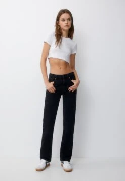 PULL & BEAR Mid-WaistJeans A SigarettaBlack Donna Jeans PUC21N0M4-Q11 -Pull & Bear 1b8b1dbfa0c148beb84da69abd1747da