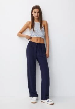 PULL & BEAR With FlowingRustic PantaloniDark Blue Donna Pantaloni PUC21A0UV-K11 -Pull & Bear 1bc4f655909347fc87bbaa7dcb10c0f4