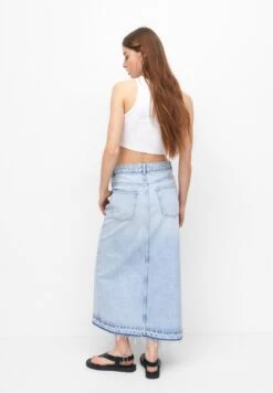 PULL & BEAR Long - Gonna Lunga - Stone Blue Denim -Pull & Bear 1bdfc471069b4092afe04d89b1a31a92