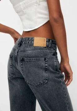 PULL & BEAR Mid-Waist Jeans A SigarettaGrey Donna Jeans PUC21N0KJ-C11 -Pull & Bear 1c57001c089242cfb25cd9396070c050