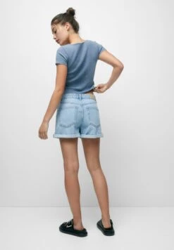 PULL & BEAR High-Waist MomShorts Di JeansStone Blue Denim Donna Shorts PUC21S0D1-K12 11 PULL & BEAR High-Waist MomShorts Di JeansStone Blue Denim Donna Shorts PUC21S0D1-K12 -Pull & Bear 1cbec0ebcaeb4c25b669f816f043fbba