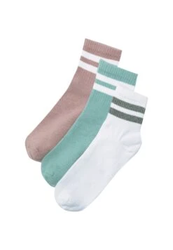 PULL & BEAR Pack Of 3 Striped CalzeGreen Donna Calze PUC81F04O-M11 -Pull & Bear 1d189b20568b4a6ab8a7974891fd257b