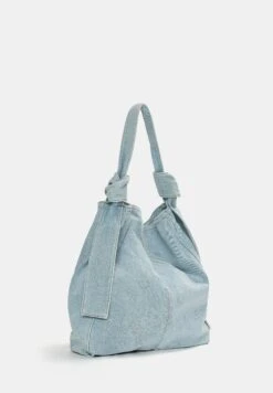 PULL & BEAR SHOPPER - Borsa A Mano - Blue Denim -Pull & Bear 1ec18a5f38f64343b60be19f5e18b44f
