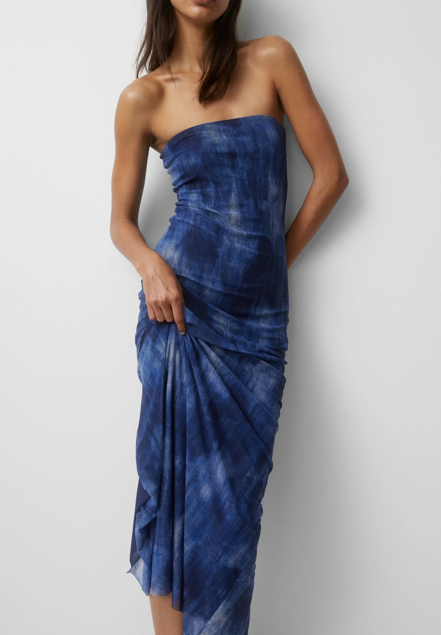 PULL & BEAR Midi - Vestito Estivo - Blue 3 PULL & BEAR Midi - Vestito Estivo - Blue