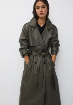 PULL & BEAR TrenchMottled Dark Green Donna Cappotti PUC21U0ED-M12 11 PULL & BEAR TrenchMottled Dark Green Donna Cappotti PUC21U0ED-M12 -Pull & Bear 20430b3d59934e03833a27d4e95d75ad