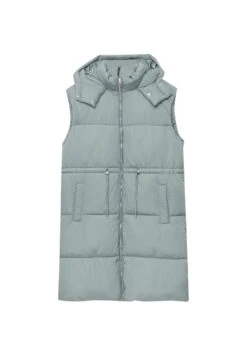 PULL & BEAR Puffer GiletSmanicatoKhaki Donna Giacche E Blazer PUC21G0IF-N11