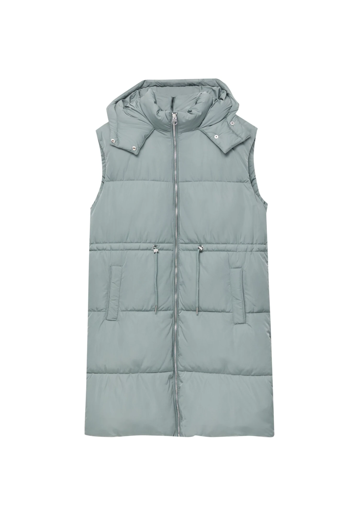 PULL & BEAR Puffer GiletSmanicatoKhaki Donna Giacche E Blazer PUC21G0IF-N11 3 PULL & BEAR Puffer GiletSmanicatoKhaki Donna Giacche E Blazer PUC21G0IF-N11