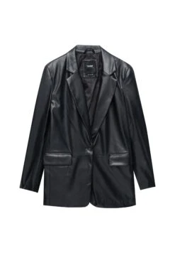 PULL & BEAR BasicGiacca In SimilpelleMottled Black Donna Giacche E Blazer PUC21G0EQ-Q11 -Pull & Bear 229ac31bffe74de095ea8c08319320e6