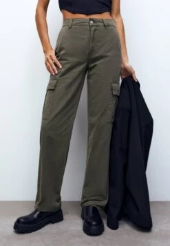 PULL & BEAR Pantaloni CargoKhaki Donna Pantaloni PUC21A0PE-N11
